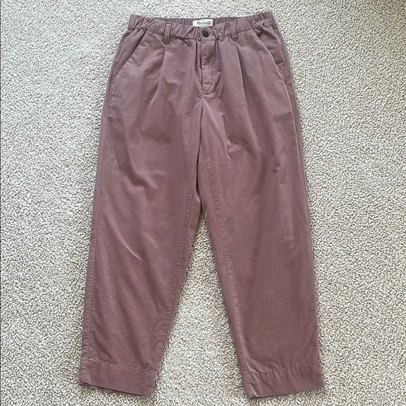 MADEWELL Corduroy Pull-On Tapered Pants Size Small - Picture 10 of 13